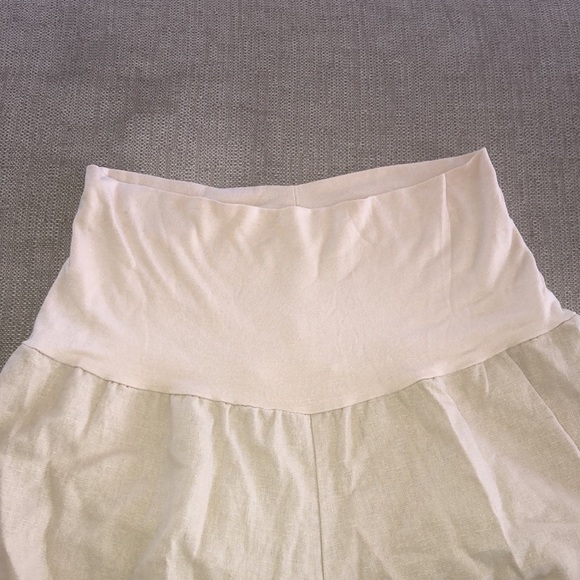 Love Tree Linen Wide Leg Maternity Pants - Picture 3 of 7